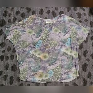 Links Floral Doleman Top sz M